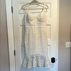 Guess White Lace Dress